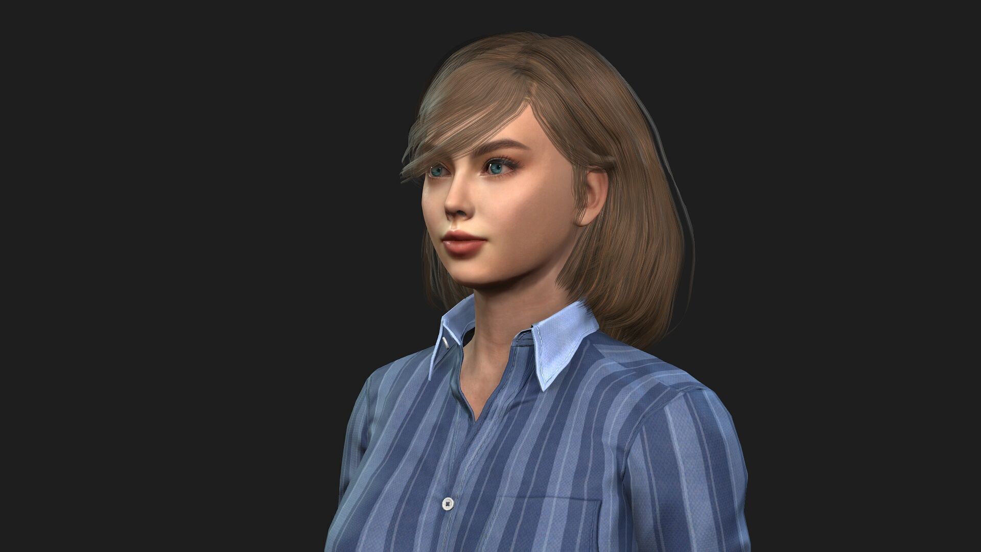 Realistic 3D Woman Character 3D model_7