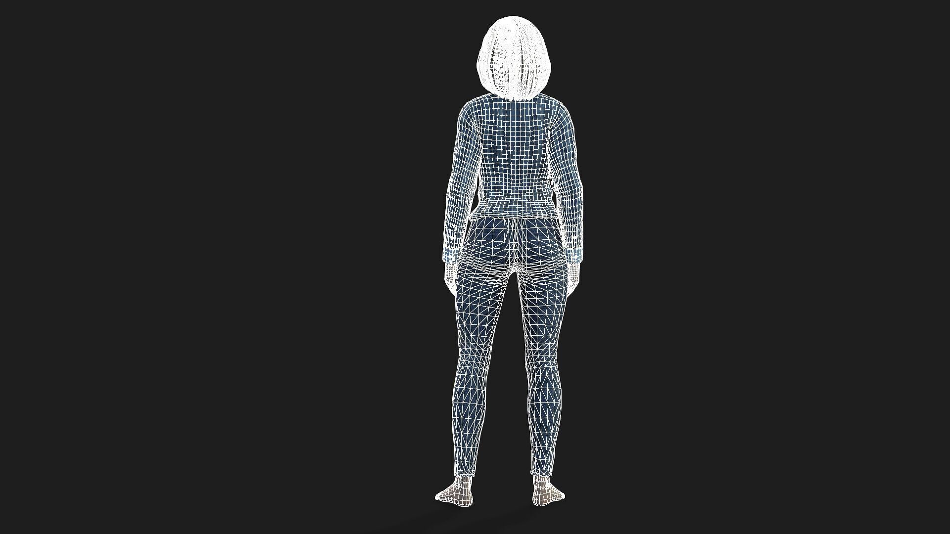 Realistic 3D Woman Character 3D model_14