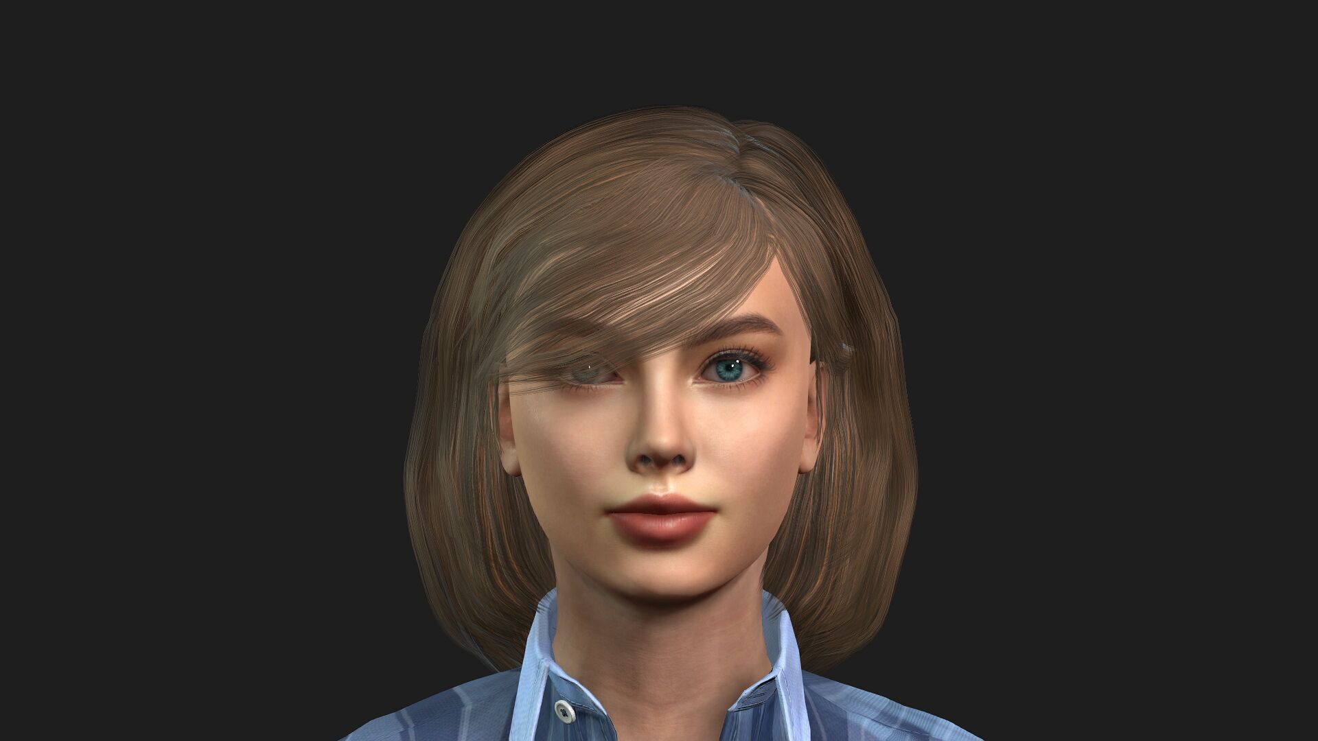 Realistic 3D Woman Character 3D model_2