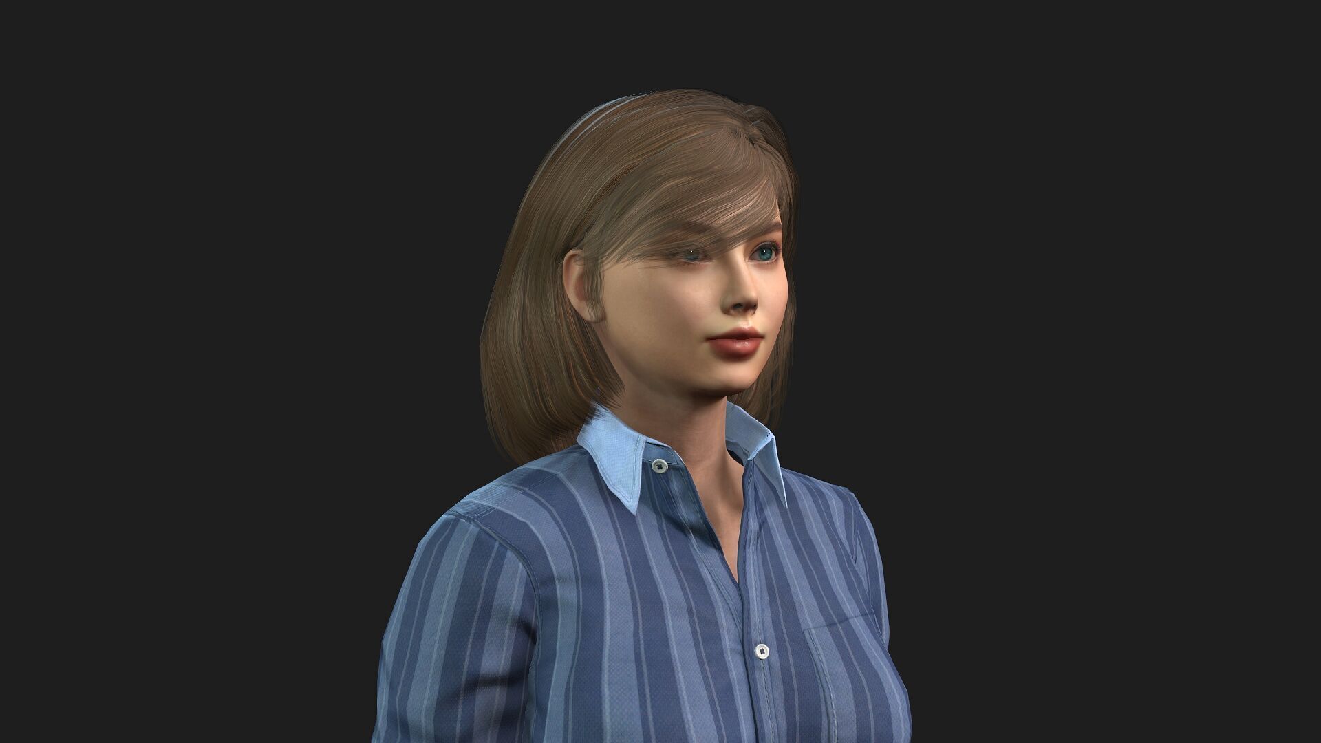 Realistic 3D Woman Character 3D model_8