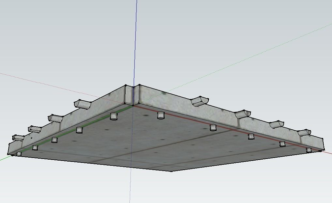 RCCB SLABS 3D model
