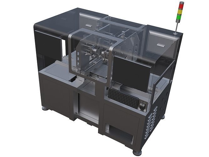 Automatic double-head lock assembly machine 3D model