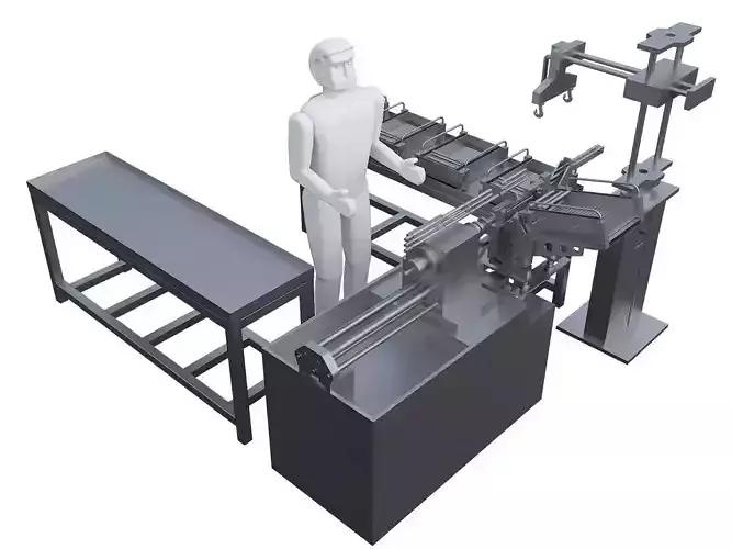 Automatic feeding processing system