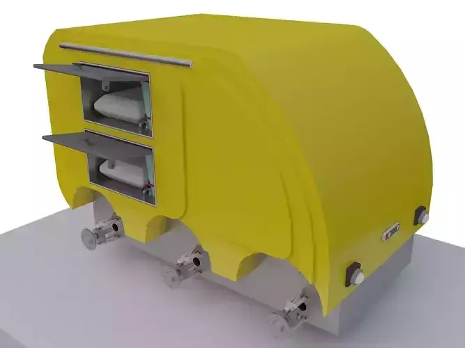 Autonomous meal delivery robot 3D model