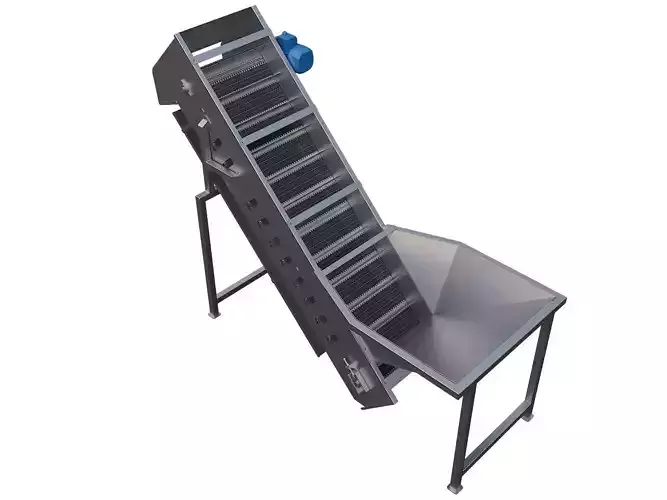 Fried food conveyor 3D model