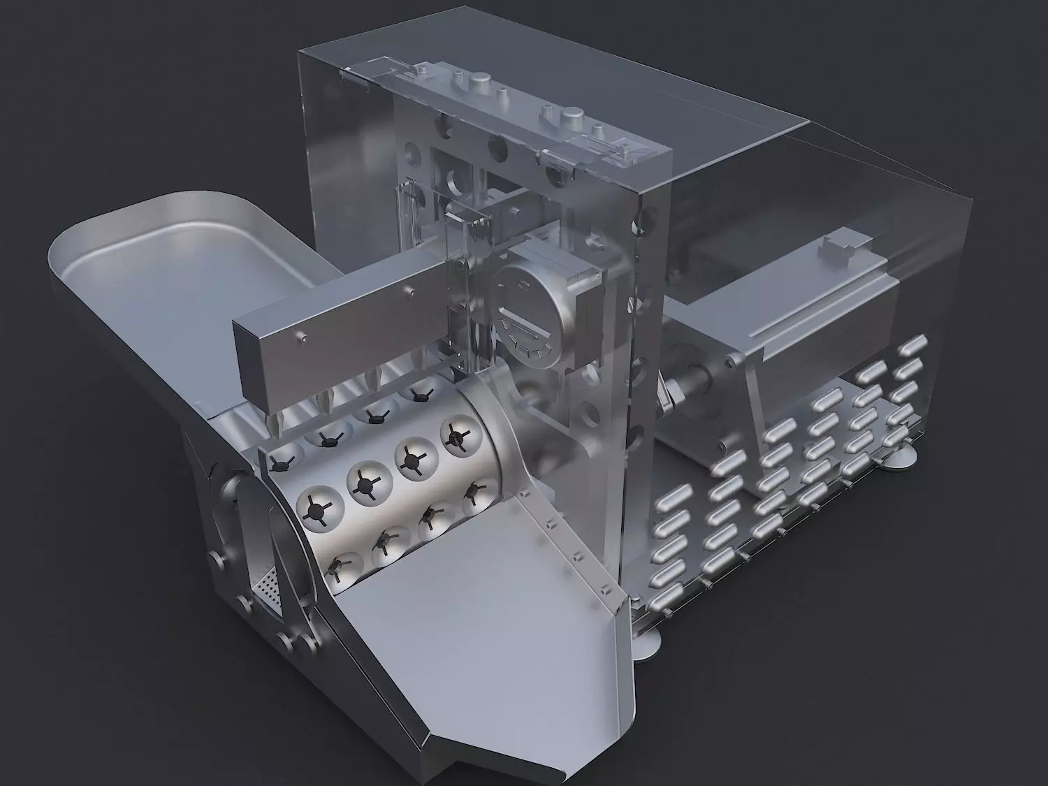 Cherry pitting machine 3D model_0