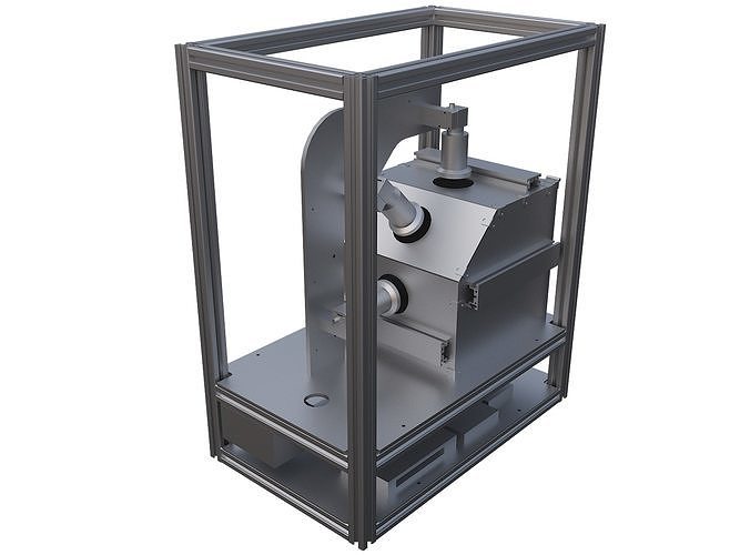 Desktop small data acquisition table Rotating test table 3D model