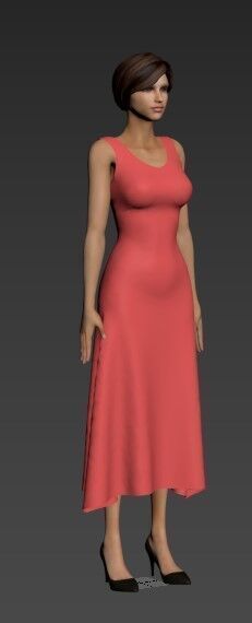 Woman 3D model_1