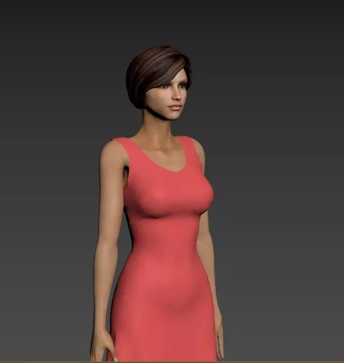Woman 3D model_0