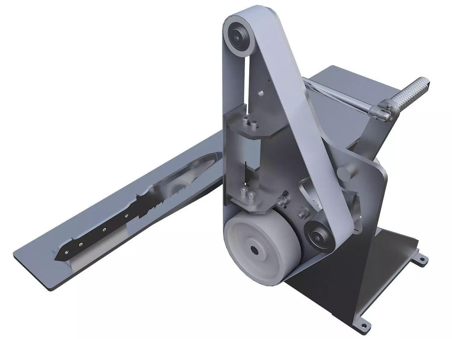 Small belt grinder 3D model_0