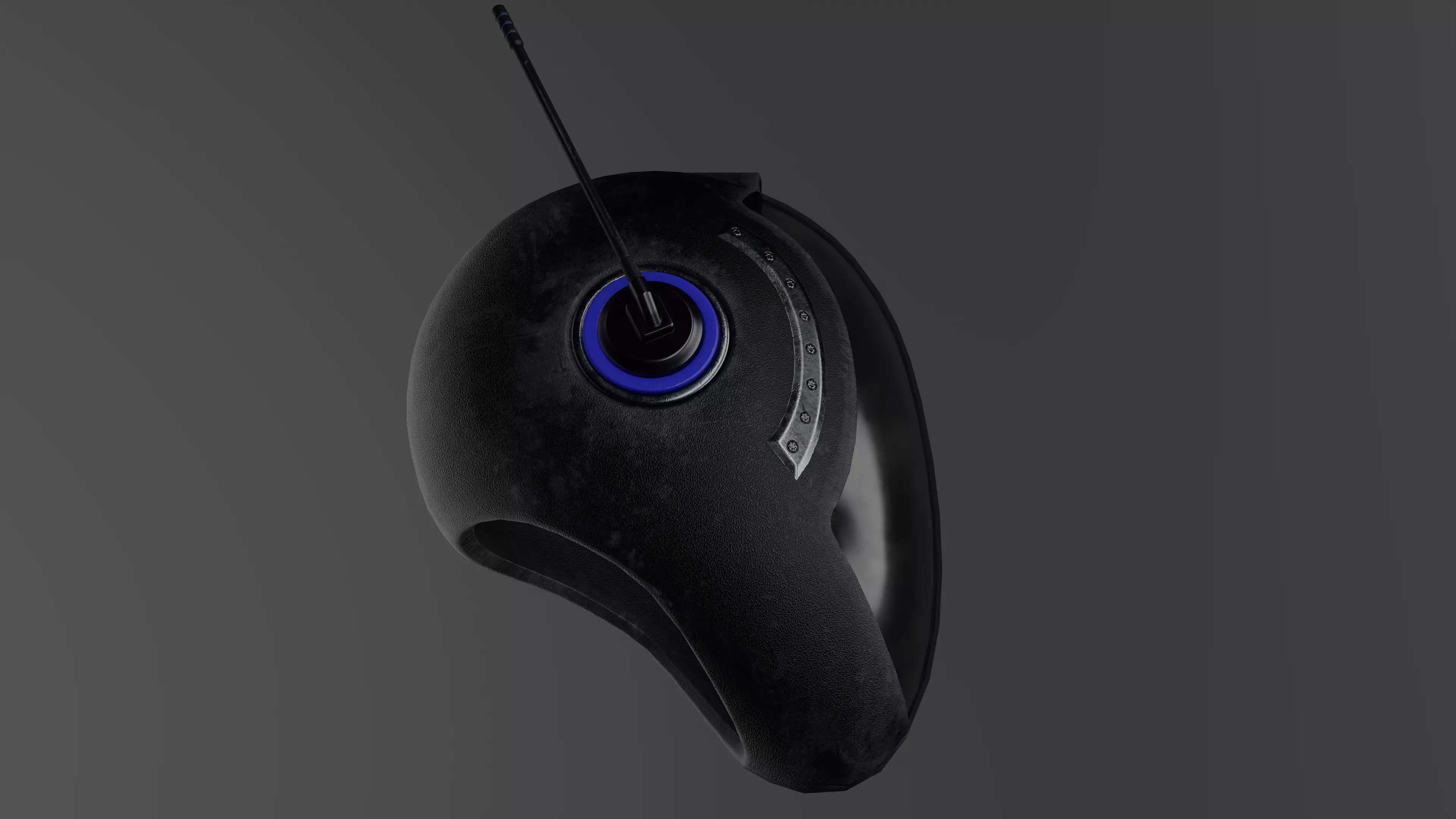 Scifi Helmet Low-poly 3D model_11