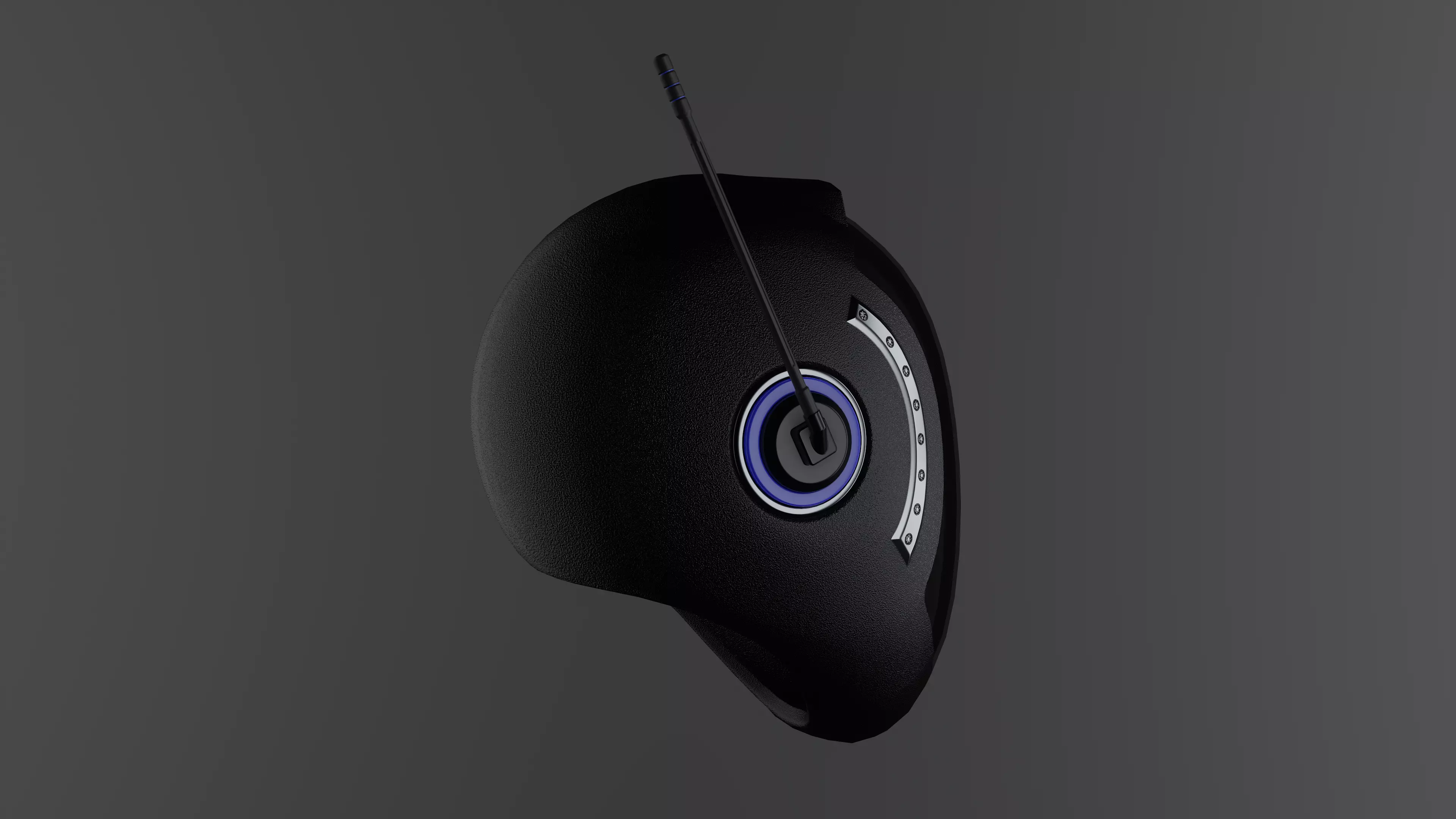 Scifi Helmet Low-poly 3D model_10