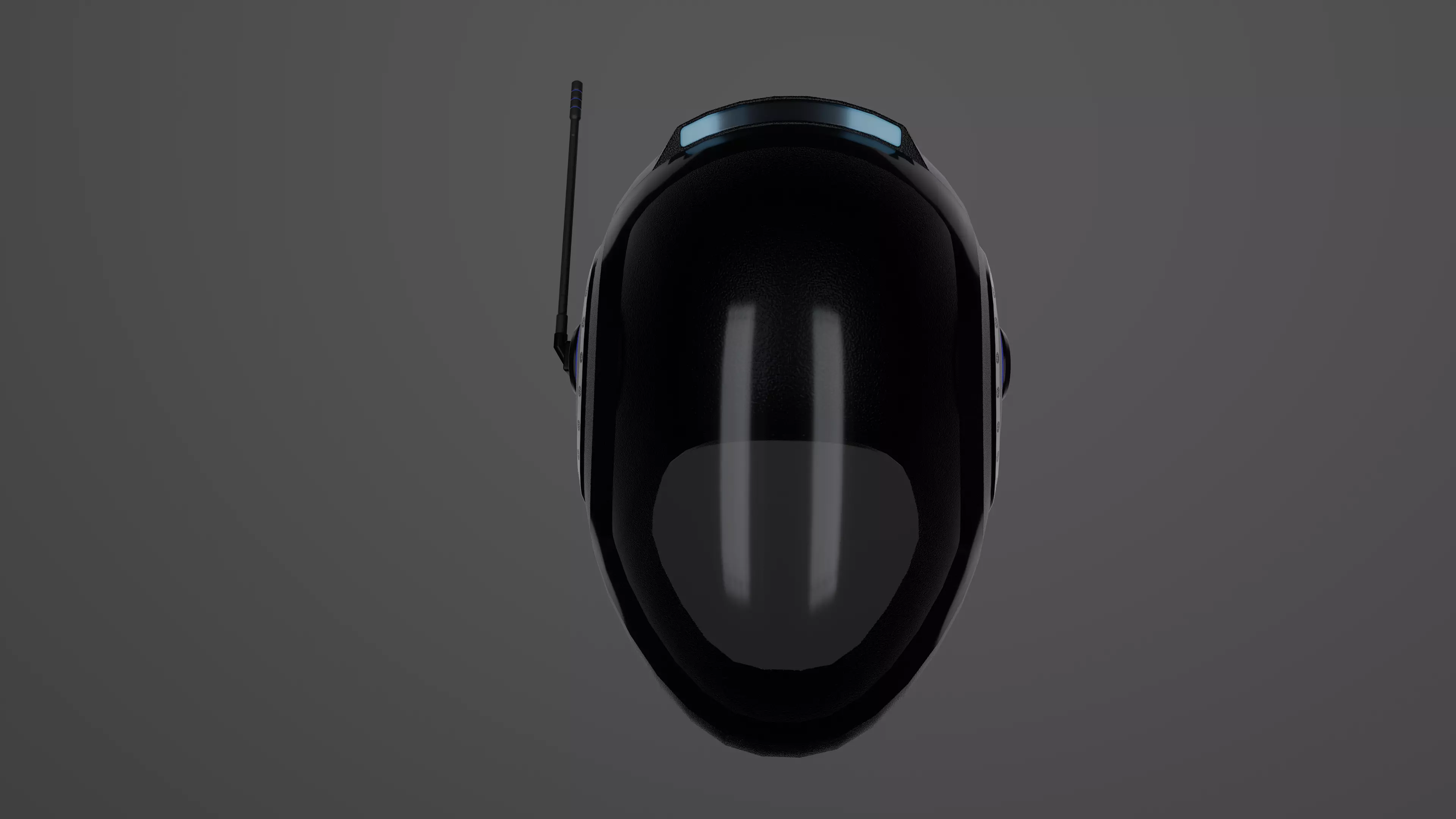 Scifi Helmet Low-poly 3D model_9