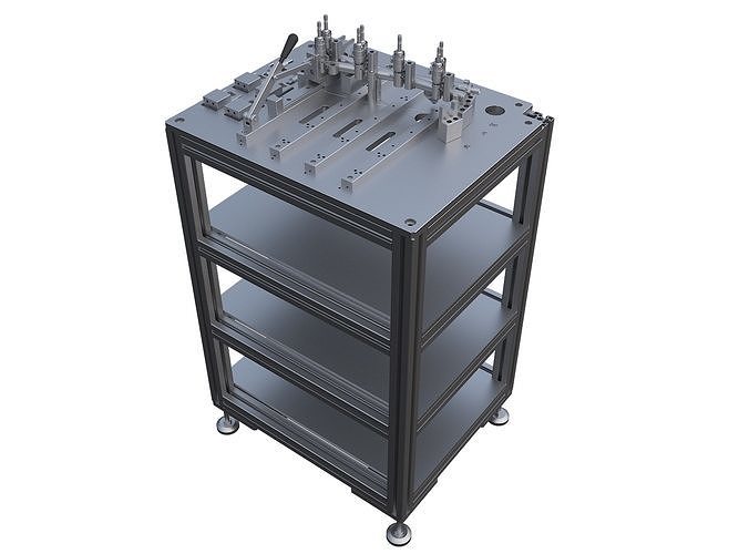 Multifunctional clamping machine 3D model
