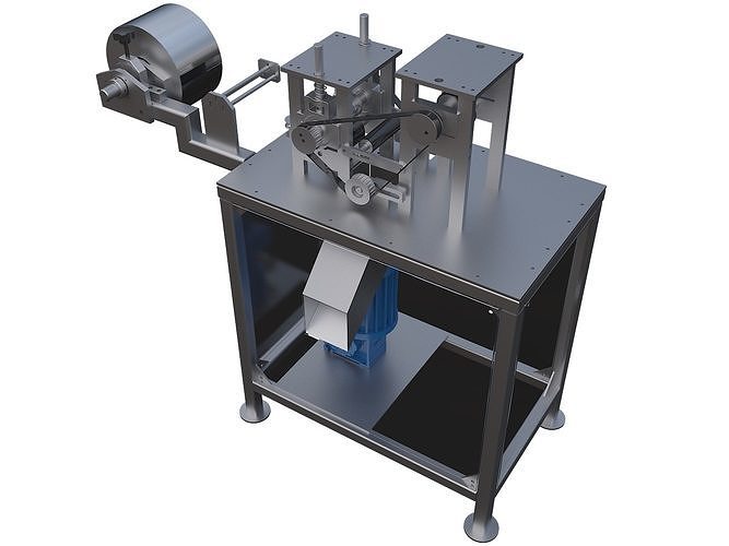 Circular paper cutting machine 3D model