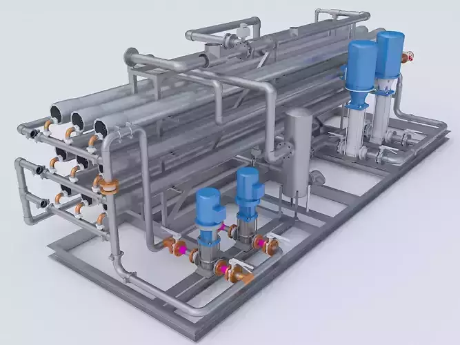 Reverse Osmosis System 3D model