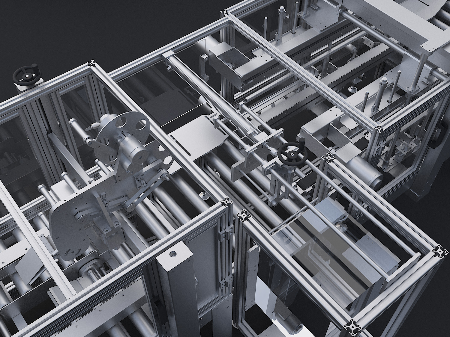 Semi-automatic packaging machine 3D model_3