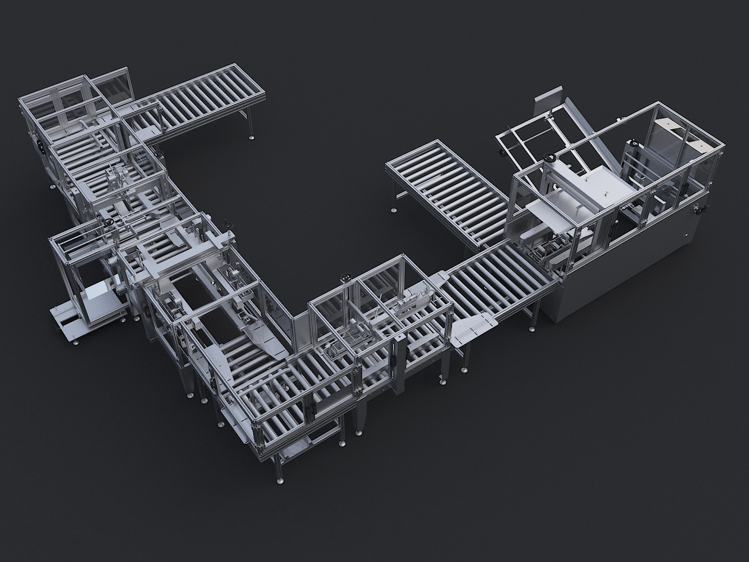 Semi-automatic packaging machine 3D model_1