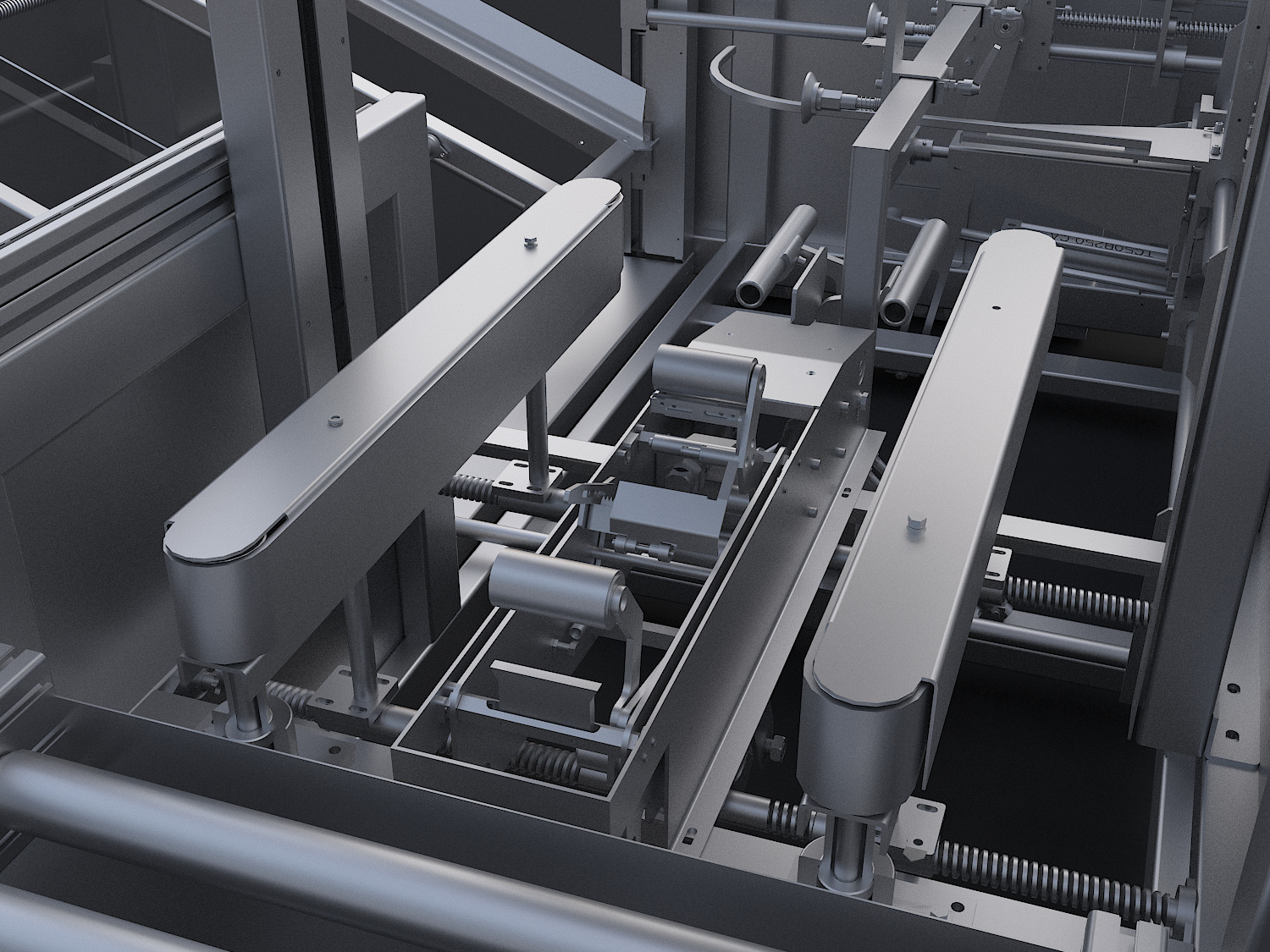 Semi-automatic packaging machine 3D model_2