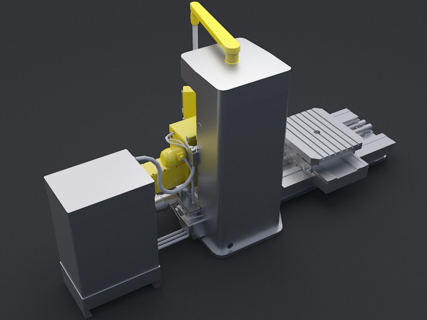 Milling Machine  step 3D model_1