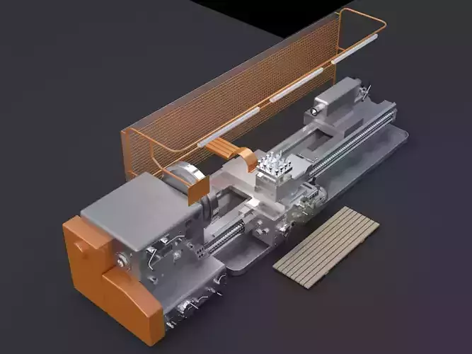 Lathe Machine 1M65 Lathe step
