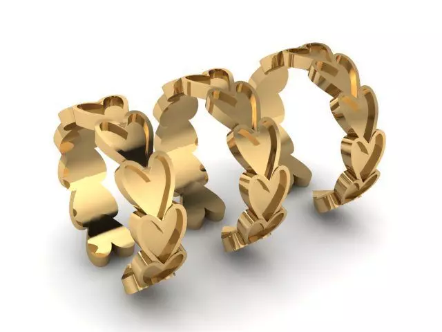 heart ring Free 3D print model