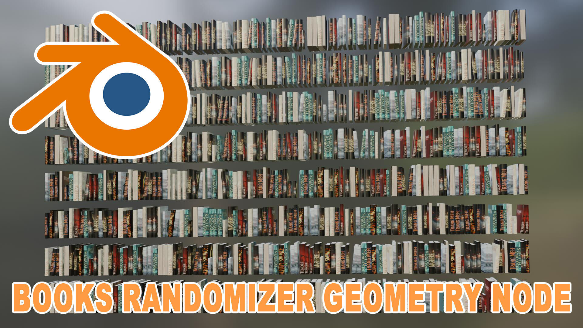 Books randomizer 3D model_2