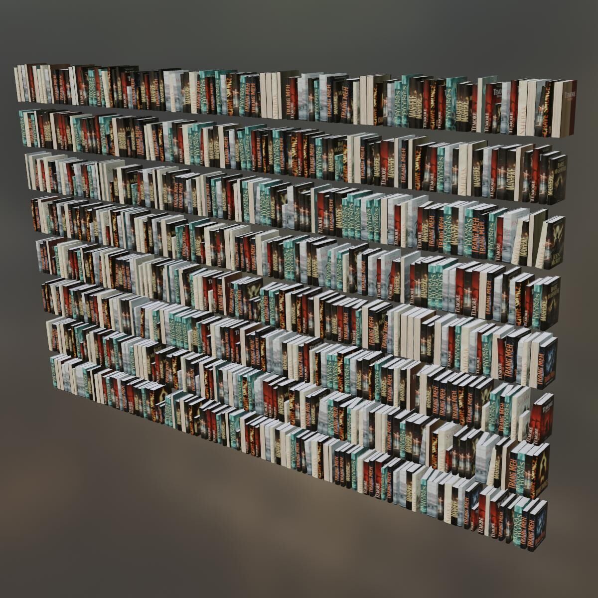 Books randomizer 3D model_4