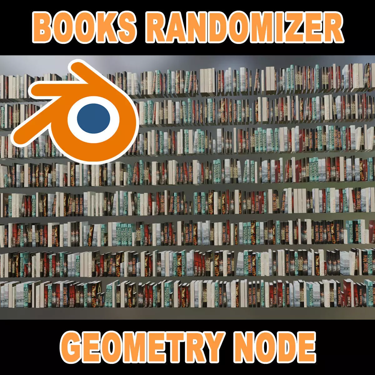 Books randomizer 3D model_0
