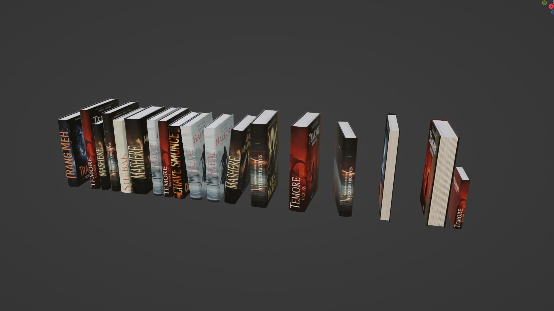 Books randomizer 3D model_5