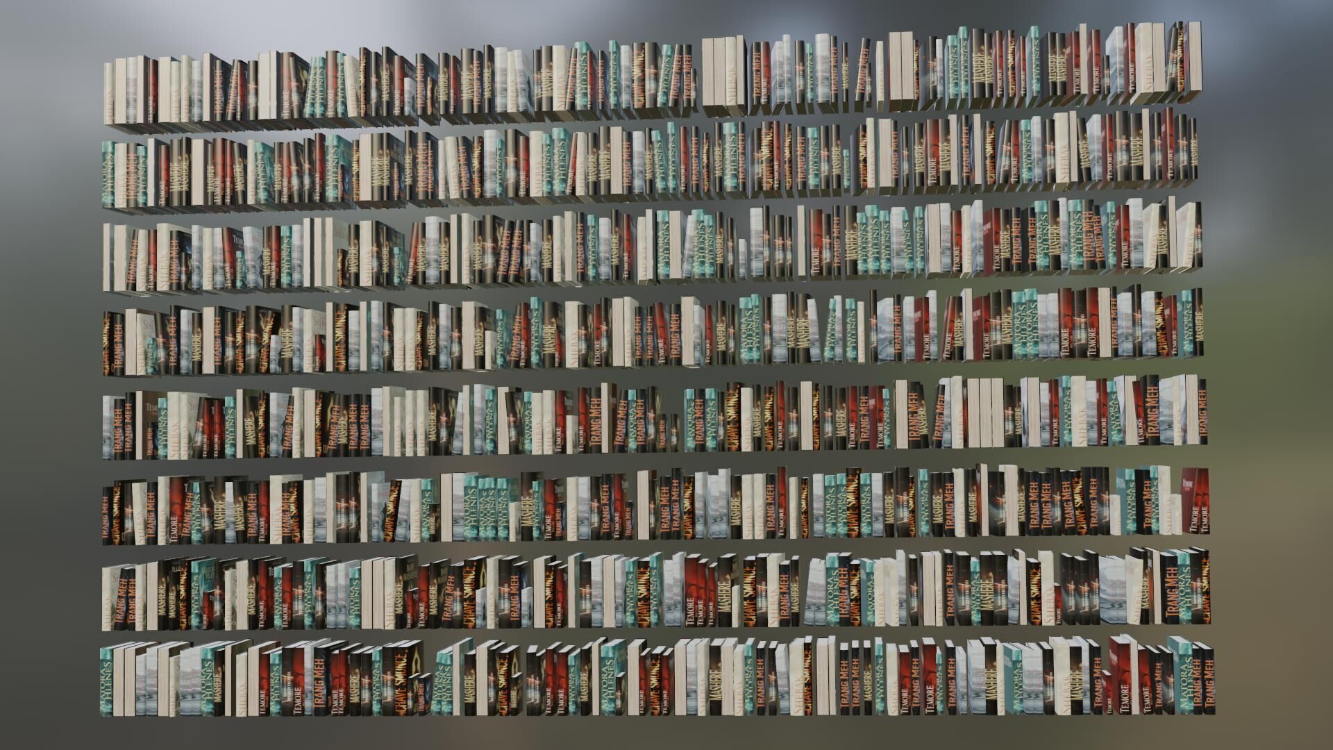 Books randomizer 3D model_3