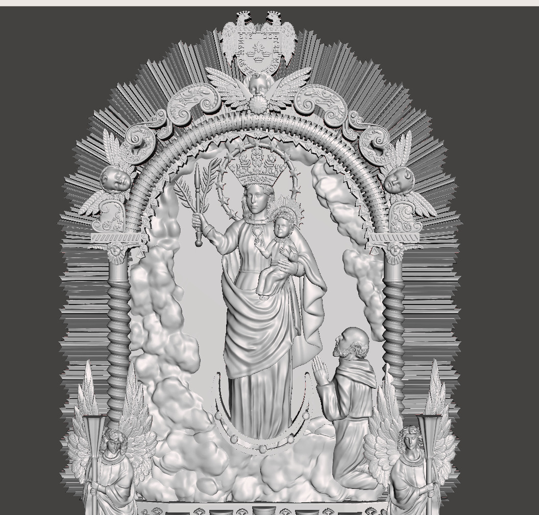 Our Lady of the Cloud - Virgen de la nube 3D print model_3