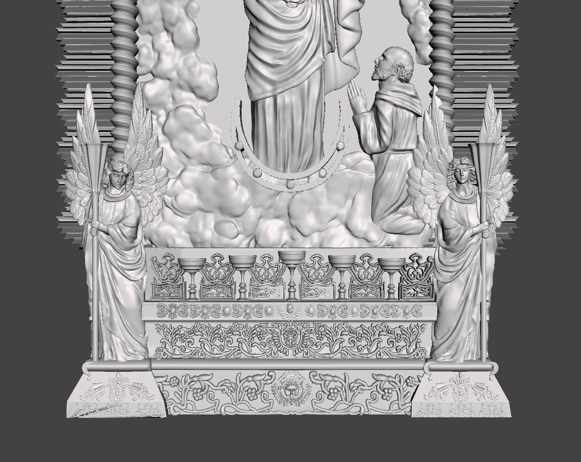 Our Lady of the Cloud - Virgen de la nube 3D print model_4