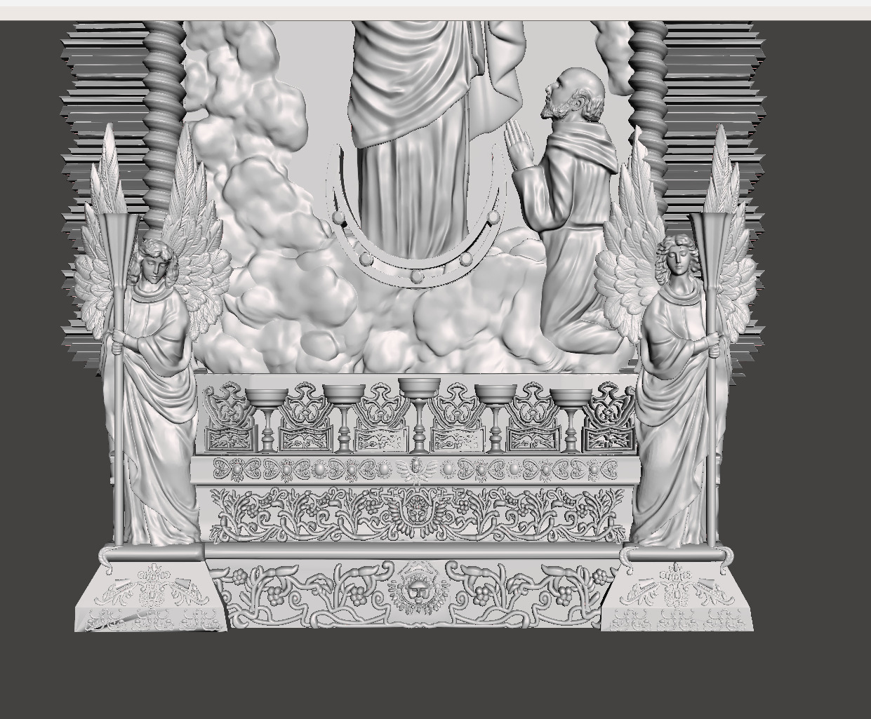 Our Lady of the Cloud - Virgen de la nube 3D print model_7