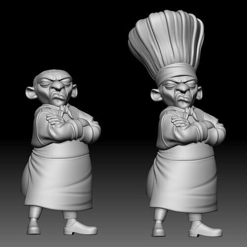 Chef Skinner - Ratatouille - 010 3D print model