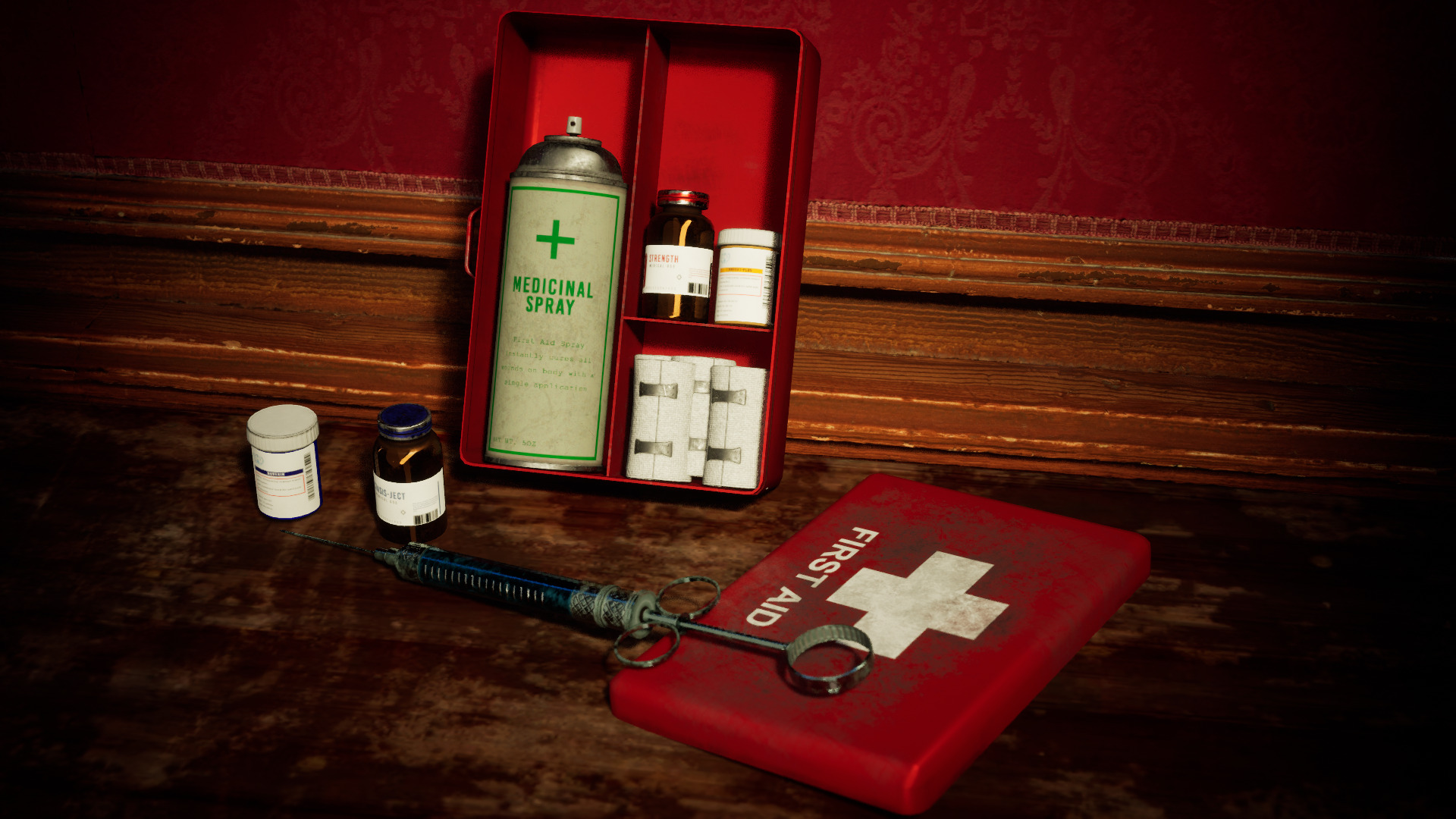 Lowpoly First Aid Props Pack Low-poly 3D model_4