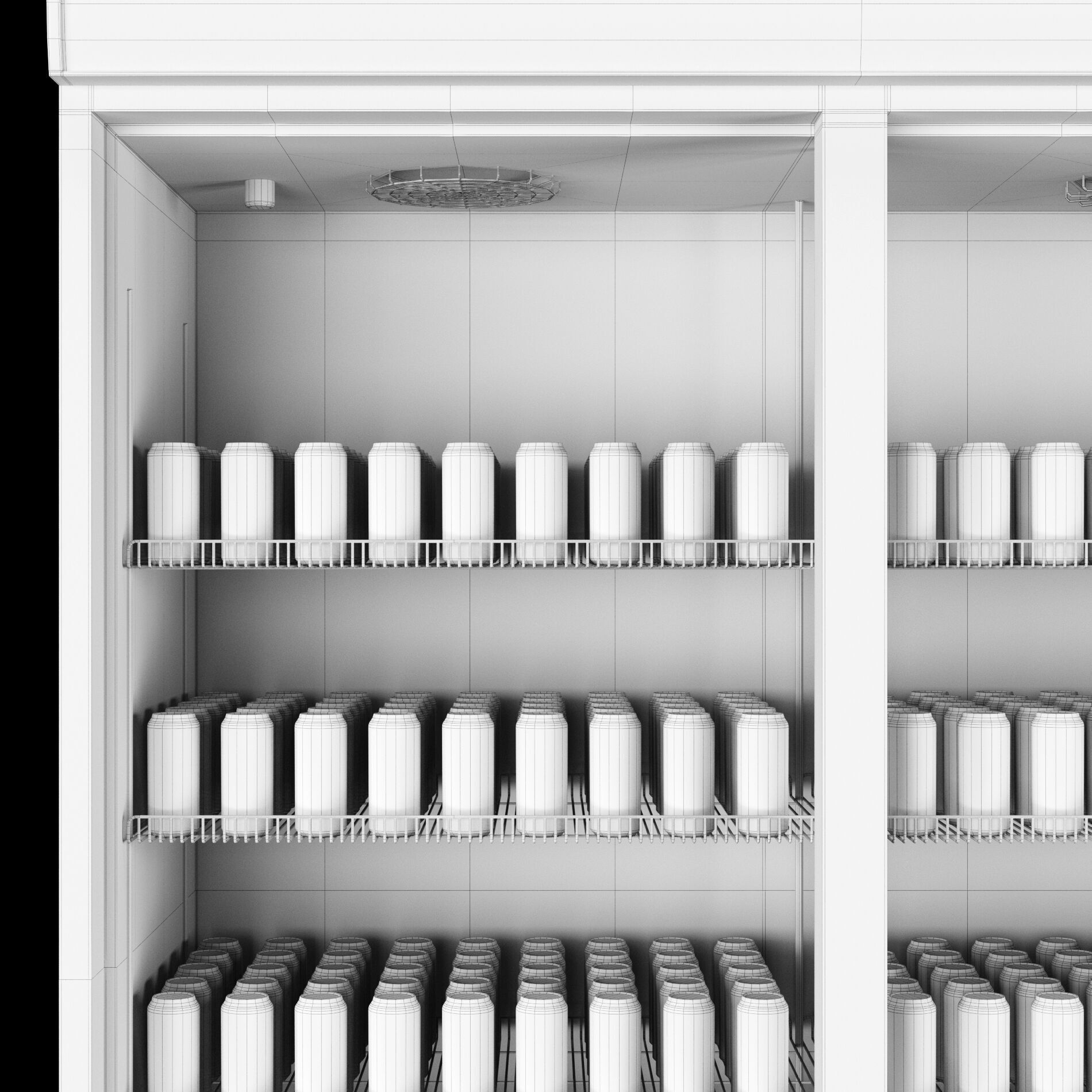 Fridge with drinks 2 3D model_6