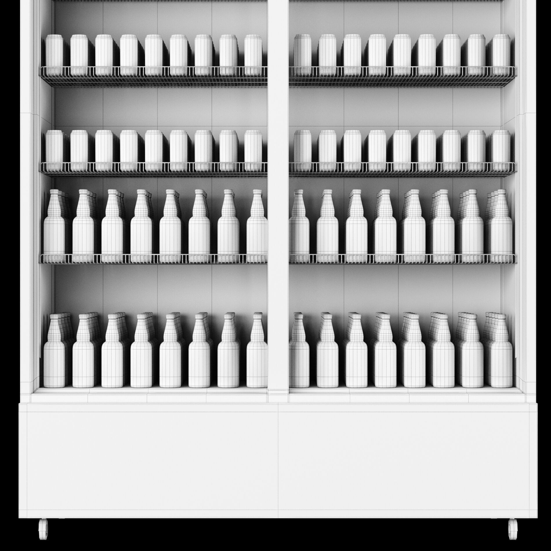 Fridge with drinks 2 3D model_10