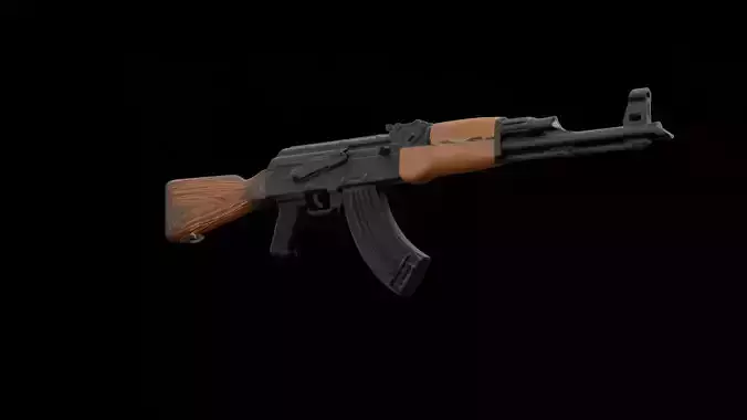 ak47 low poly