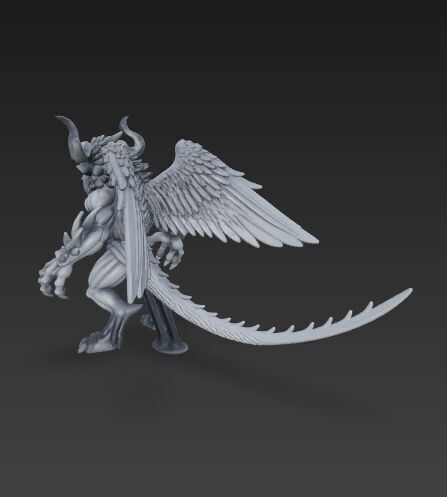 Hell Warden  Winged Demon Lord 3D Print Model 3D model_23