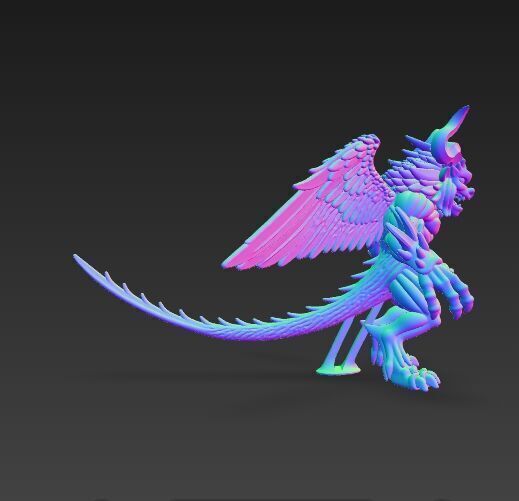 Hell Warden  Winged Demon Lord 3D Print Model 3D model_4