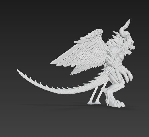 Hell Warden  Winged Demon Lord 3D Print Model 3D model_13