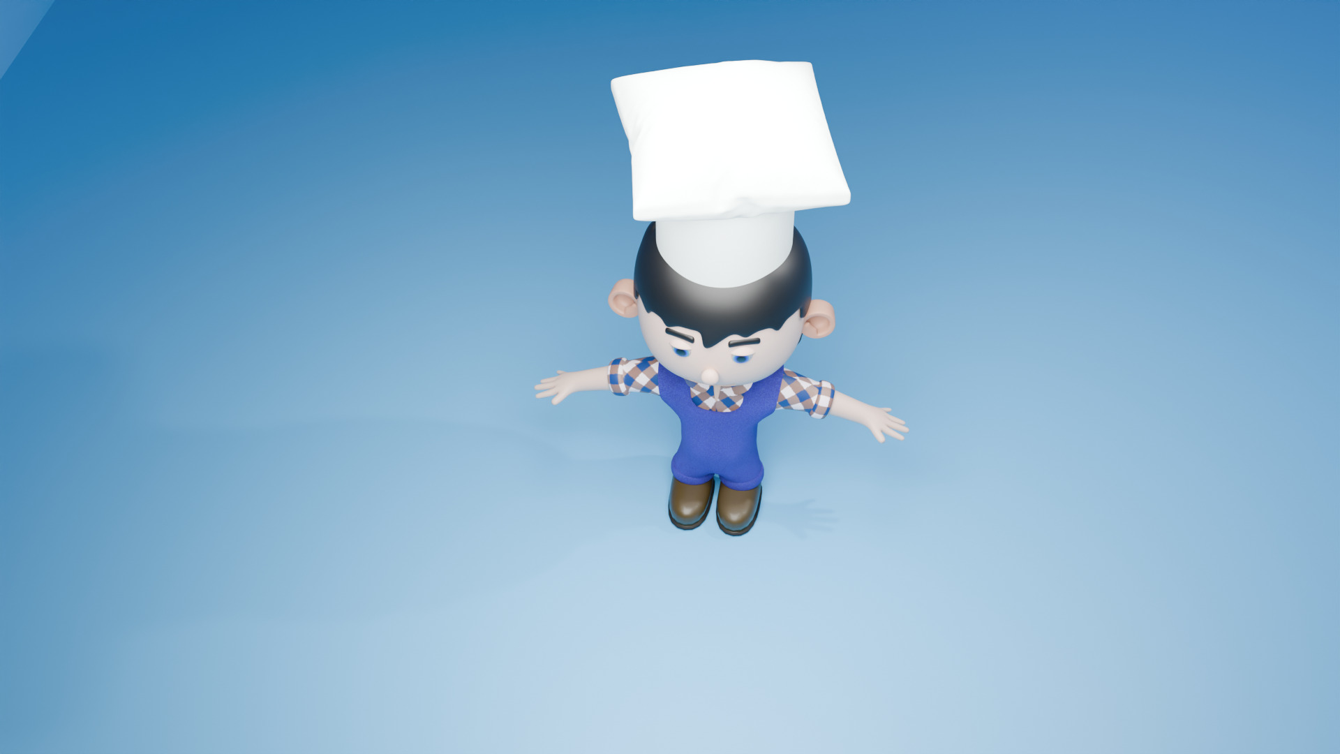 cook boy  3D model_2