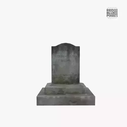 Tomb Stone 04 Low-poly 3D model