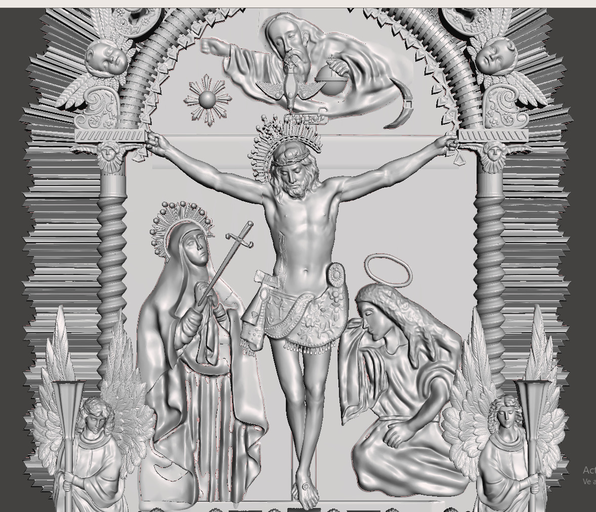 Lord of Miracles - Senor de los Milagros - Cristo Moreno 3D print model_1