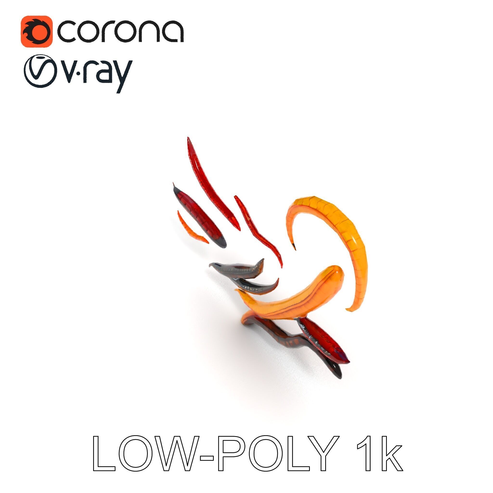 Realistic Centipede Model Pack Low-poly 3D model_31