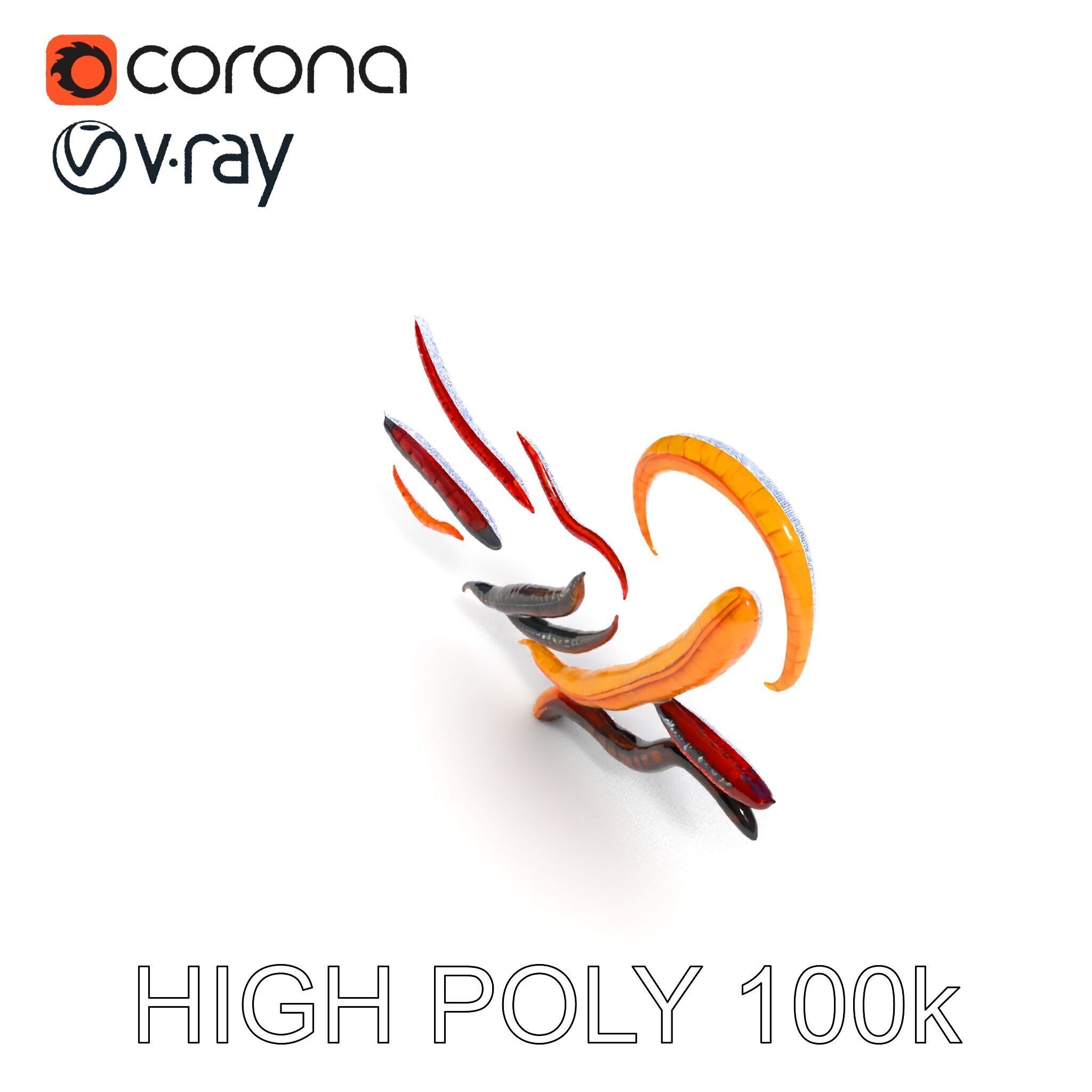 Realistic Centipede Model Pack Low-poly 3D model_35