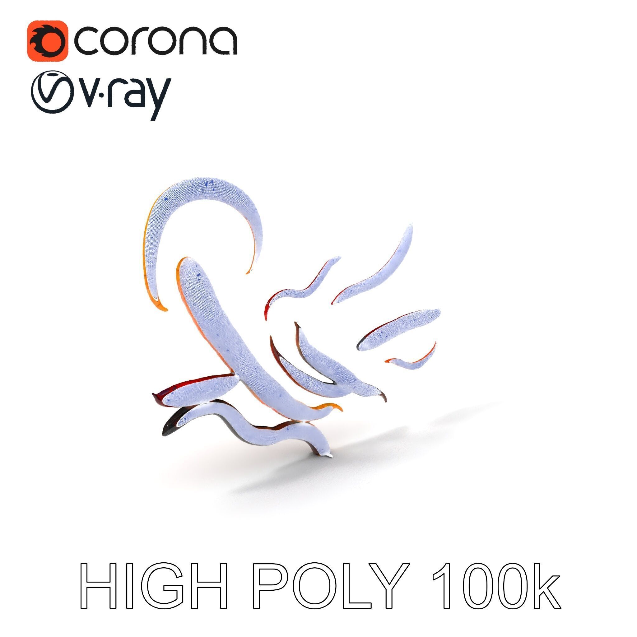 Realistic Centipede Model Pack Low-poly 3D model_4