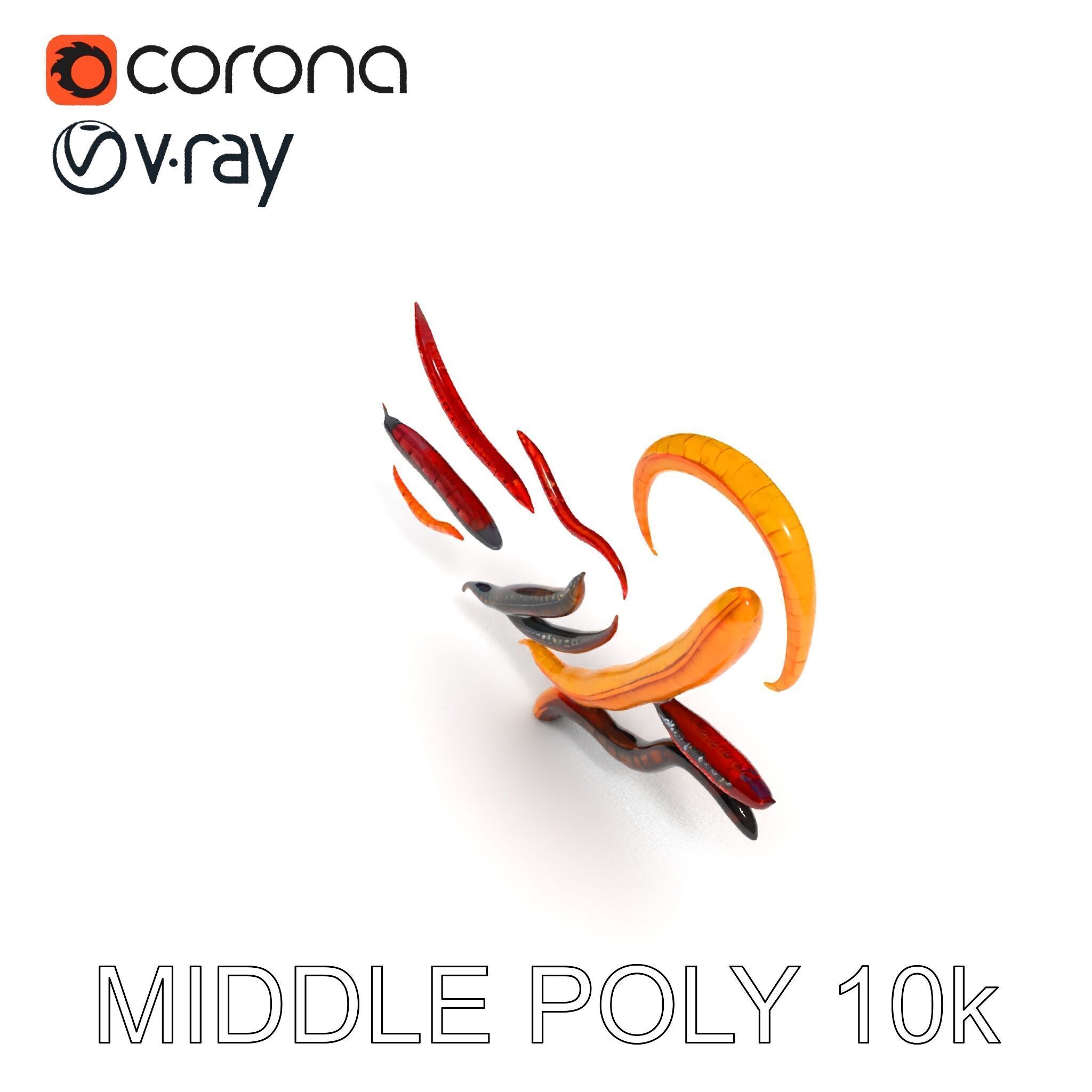 Realistic Centipede Model Pack Low-poly 3D model_21