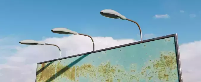 Outdoor Billboard - Low Poly 3D Model Free low-poly 3D model